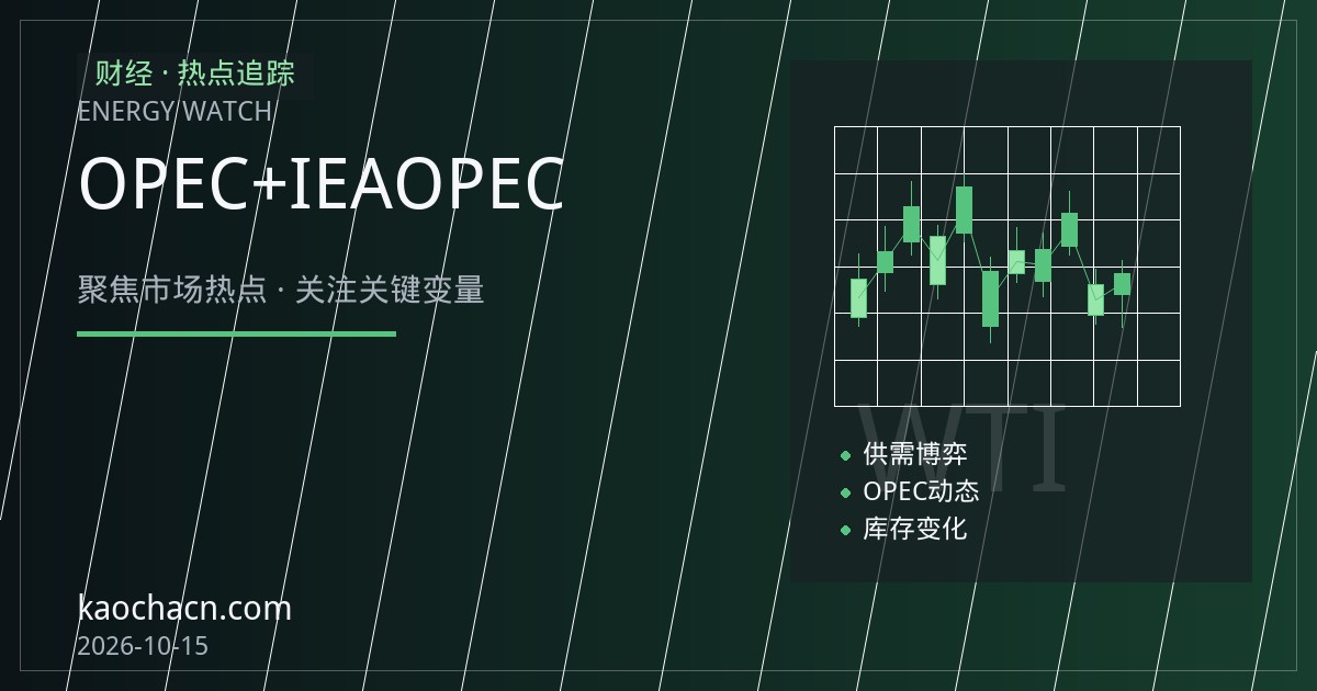 OPEC+增产周期下的原油再平衡：IEA与OPEC分歧加深，油价中枢承压